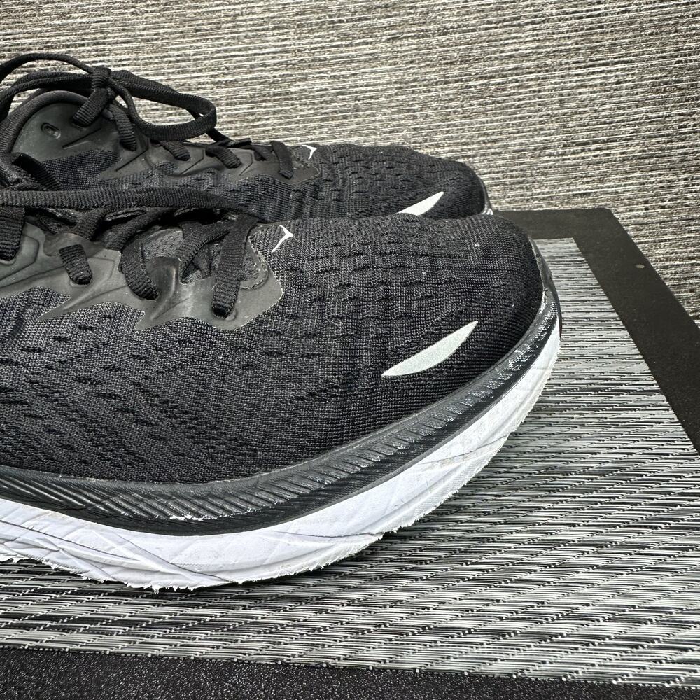 HOKA Clifton 8 Black White Road Running Shoes Sneakers 1119393 BWHT - Men's 11 - Picture 8 of 16